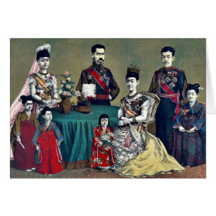 Cartão por Kasai, Torajiro, artista Ukiyo-e.