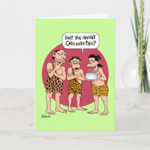 Cartão Por que Bolo? Noite Engraçado