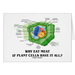 Cartão Por que coma a carne se as pilhas da planta a têm