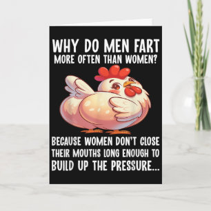 Cartão Por que os homens flatulam mais frequentemente do 