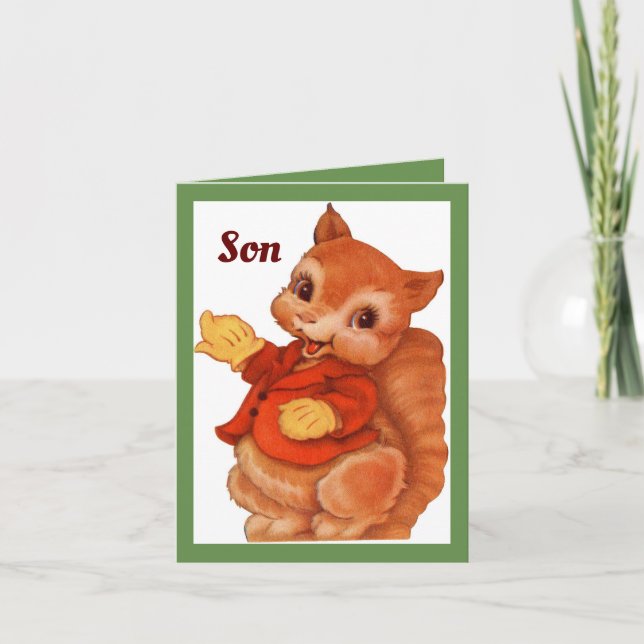 Cartão Por Um Filho De Natal (Frente)