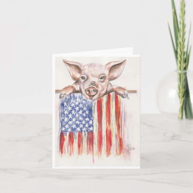 Cartão Porca Americana (Frente)