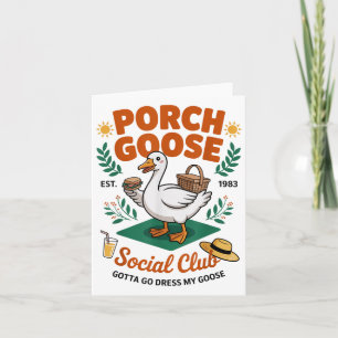 Cartão Porch Goose Social Club Tem De Ir Vender O Meu Gan