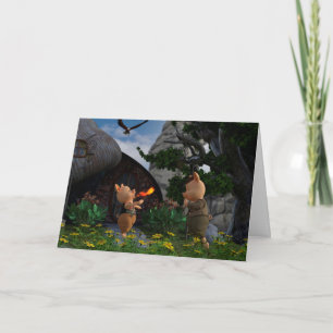 Cartão Porco de Comida de Fogo