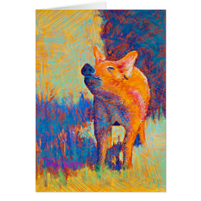 Cartão Porco de Rosie (Frente)