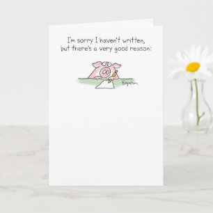 Cartão Porco incrivelmente preguiçoso de Sandra Boynton