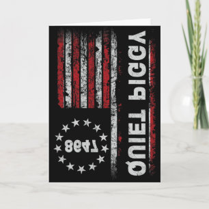 Cartão Porco Quiet Vintage Americano Política Engraçado T