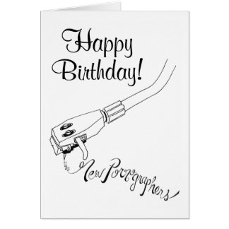 Cartão Pornógrafos novos o braço gravado