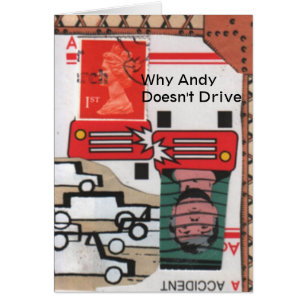 Cartão Porque Andy não conduz