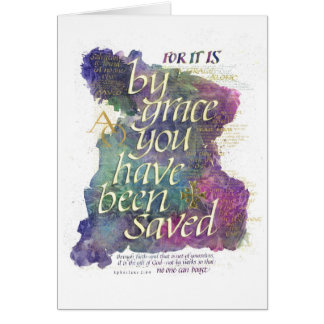 Cartão "Porque É Por Graça"