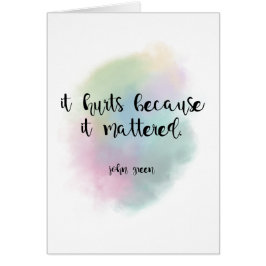 Cartão Porque Importava