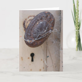 Cartão Porta Abandonada com Web Spider