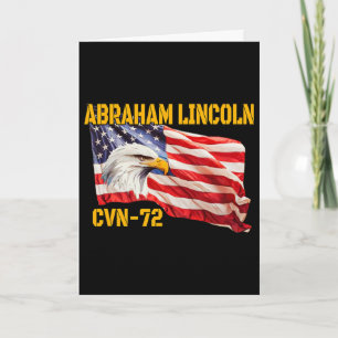Cartão Porta-aviões Warship Abraham Lincoln Cvn-72 Ve