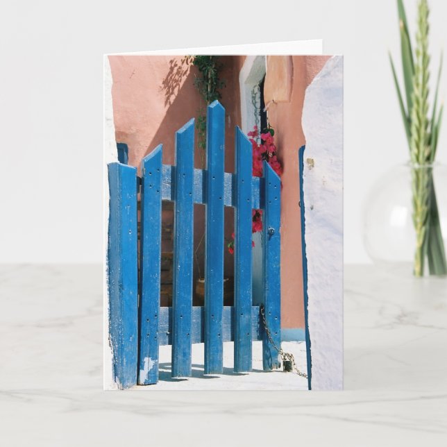 Cartão Porta azul (Frente)