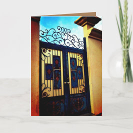 Cartão Porta Azul