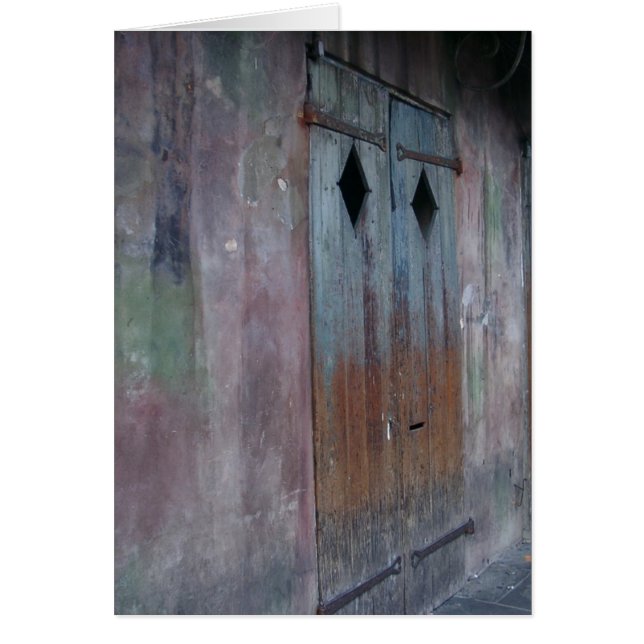 Cartão Porta do bairro francês (Frente)