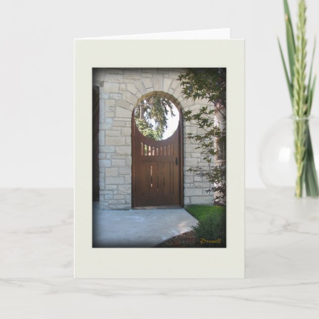 Cartão Porta do Jardim 5-0657 em River Forest, IL. (Frente)