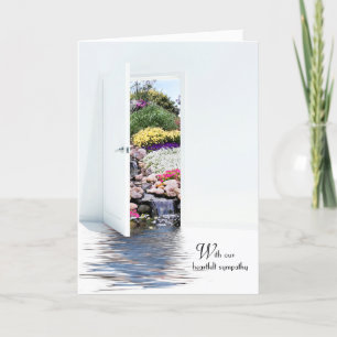 Cartão porta do jardim de simpatia