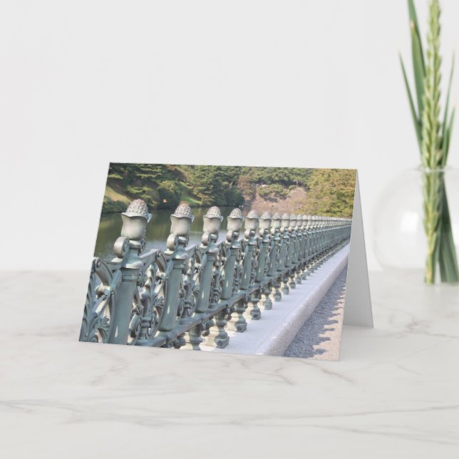 Cartão Porta do palácio do imperador em Tokyo (Frente)