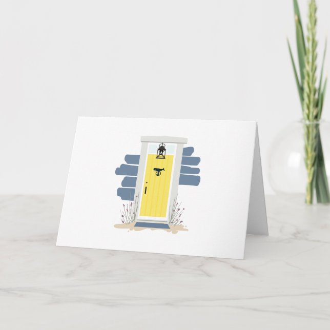 Cartão Porta frontal da Casa de Praia (Frente)