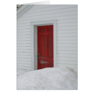 Cartão Porta vermelha