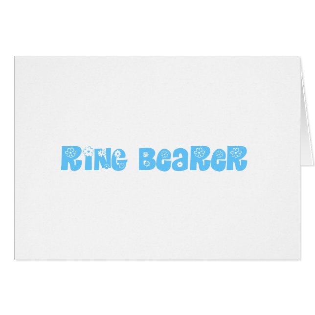 Cartão Portador de Anel (Frente Horizontal)