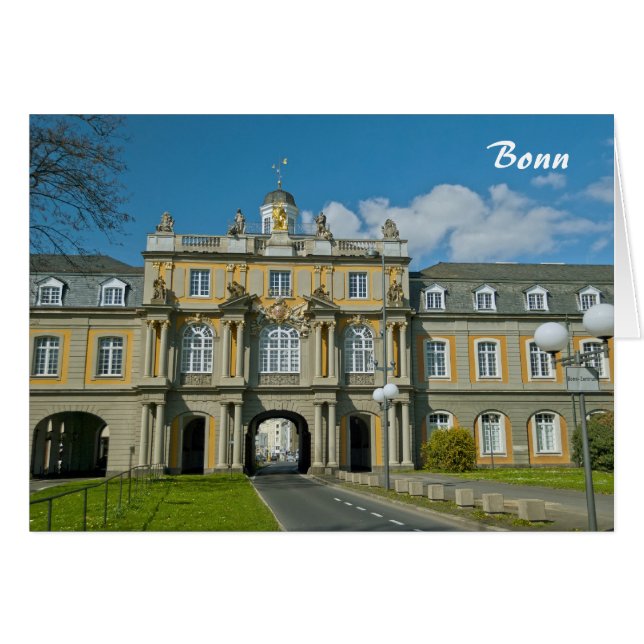 Cartão Portão Koblenz em Bona (Frente Horizontal)