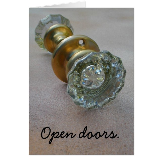 Cartão Portas abertas. (Frente)