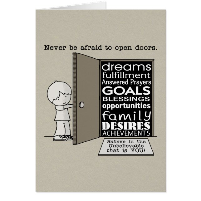 Cartão Portas abertas (Frente)