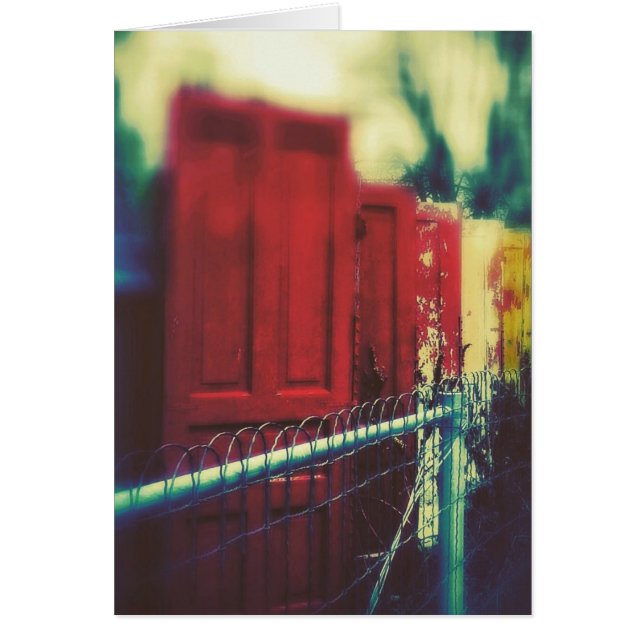 Cartão Portas da cerca de privacidade (Frente)