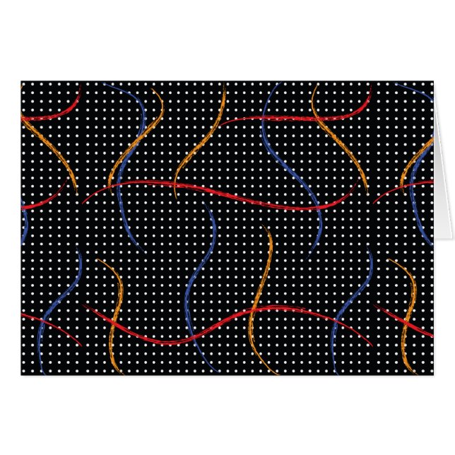 Cartão Portas e Splatter de Pintura Retroativa (Frente Horizontal)