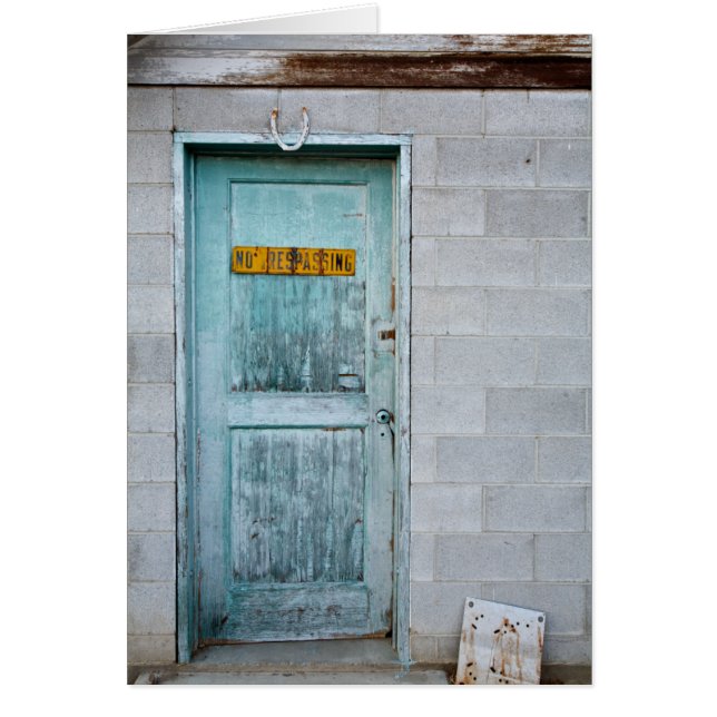 Cartão Portas fechados (Frente)