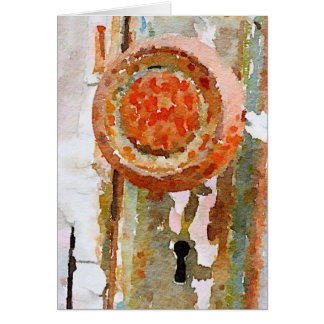 Cartão Portas fechados de abertura