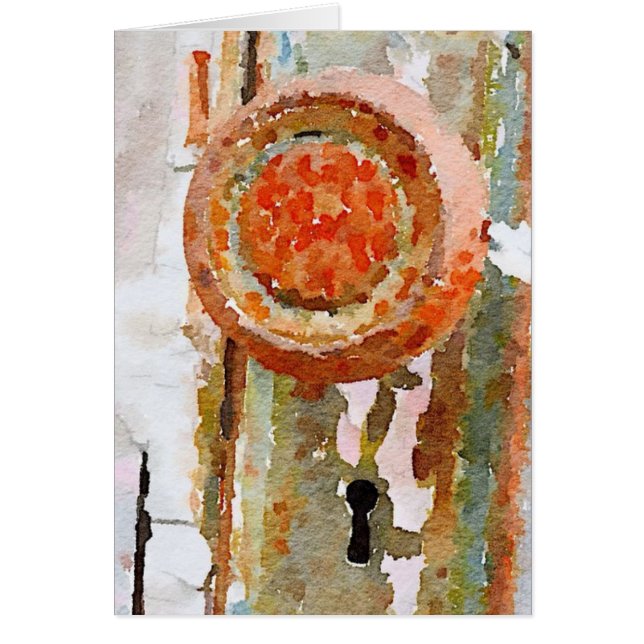 Cartão Portas fechados de abertura (Frente)