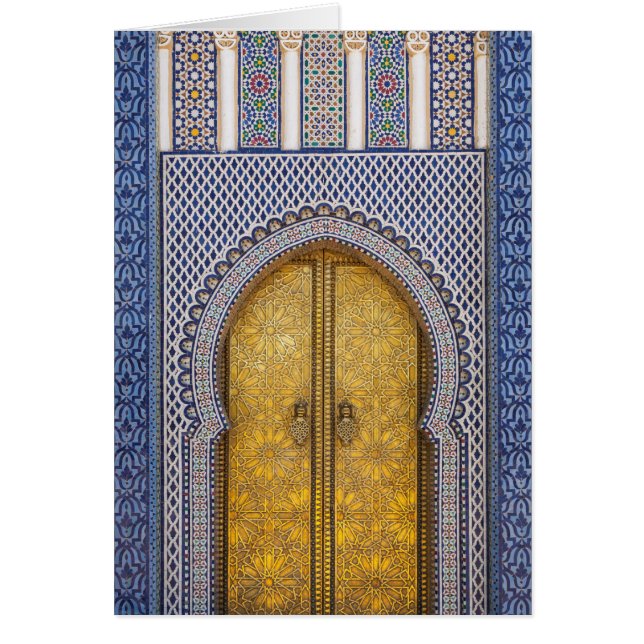 Cartão Portas Ornamentados Do Palácio Do Rei (Frente)