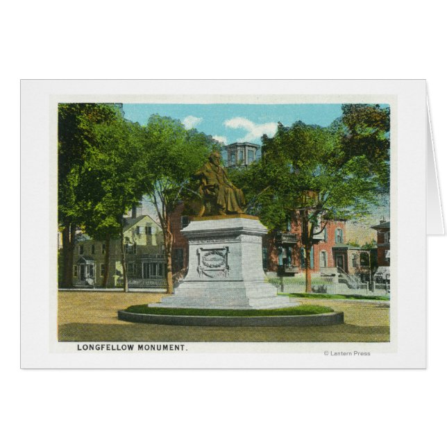 Cartão Portland, MaineOverhead View de Portland (Frente Horizontal)