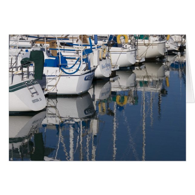 Cartão Porto de Ventura, Califórnia (Frente Horizontal)