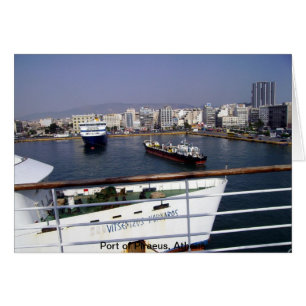 Cartão Porto do Pireu, Atenas