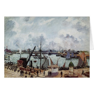 Cartão Porto exterior de Camilo Pissarro- de Le Havre