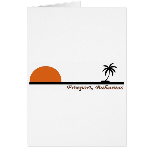 Cartão Porto franco, Bahamas (Frente)