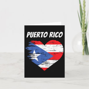 Cartão Porto Rico ama bandeira cardíaca presente porto-ri