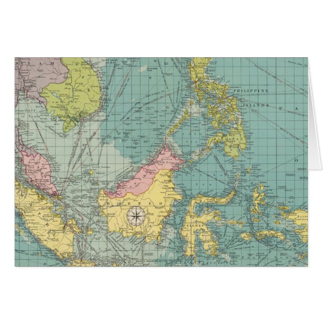 Cartão portos da Índia Oriental (Frente Horizontal)