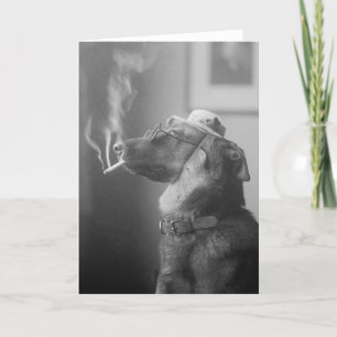 Cartão Portrait of a Dog, 1923