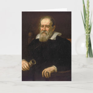 Cartão Portrait of Galileo Galilei by Justus Sustermans