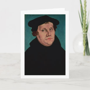 Cartão Portrait of Martin Luther, 1529