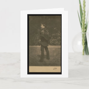 Cartão Portrait photograph of James Abbott McNeill Whistl