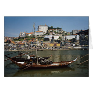 Cartão Portugal, Porto, Barco Com Barris De Vinho