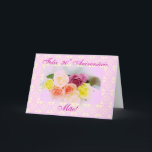 Cartão Português: aniversário do 90 - 90 Aniversario<br><div class="desc">Cartão para o aniversário do 90 da mãe,  com os rosas em cores pastel. Mensagem: "Desejos da mamã feliz do aniversário do 90" "de muitos anos saudáveis enchidos com a alegria". Aniversario postal a Dinamarca Mãe do nonagesimo de Cartao para o. Fotografia por Maria Santos (Lusinhas faz Sul)</div>