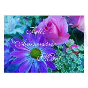 Cartão Português: Mae de Rosas-Aniversário a Dinamarca!