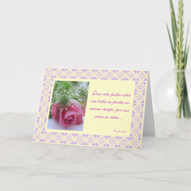 Cartão Português: Mães/Mães (Frente)